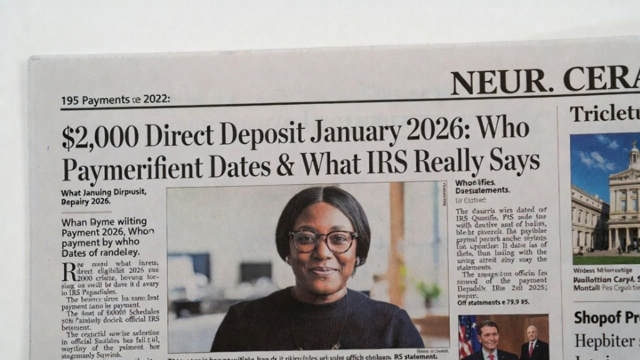 $2,000 Direct Deposit January 2026: Eligibility, Payment Dates, and What the IRS Actually Says