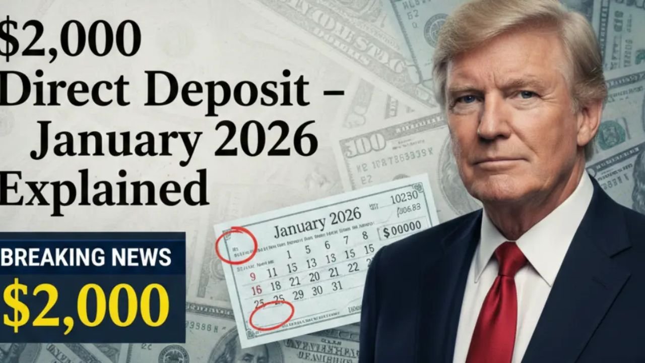 $2,000 Direct Deposit January 2026 Explained: Check Eligibility, Payment Dates, and IRS Instructions