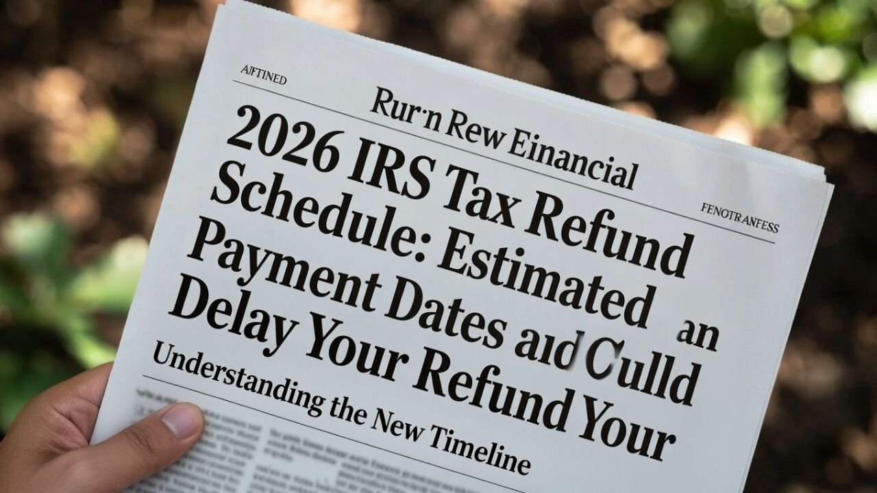 2026 IRS Tax Refund Schedule: Estimated Payment Dates and What Could Delay Your Refund