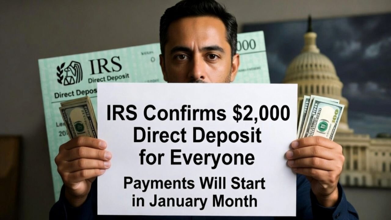 IRS Confirms $2,000 Direct Deposit for Everyone — Payments Will Start in January 2026