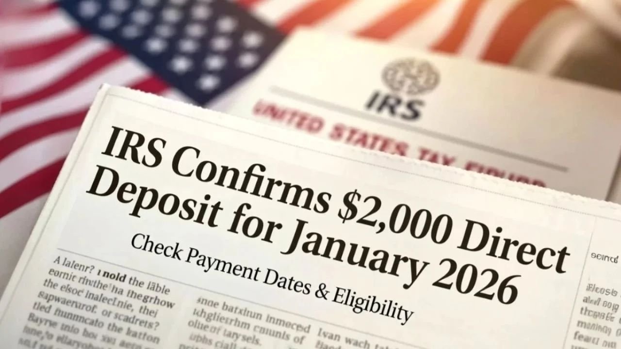 IRS Confirms $2,000 Direct Deposit for January 2026: Check Payment Dates & Eligibility