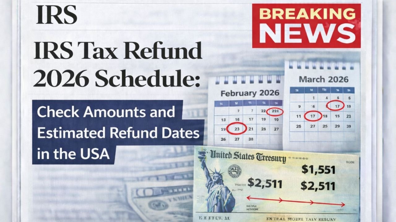 IRS Tax Refund 2026 Schedule: Check Amounts and Estimated Refund Dates in the USA