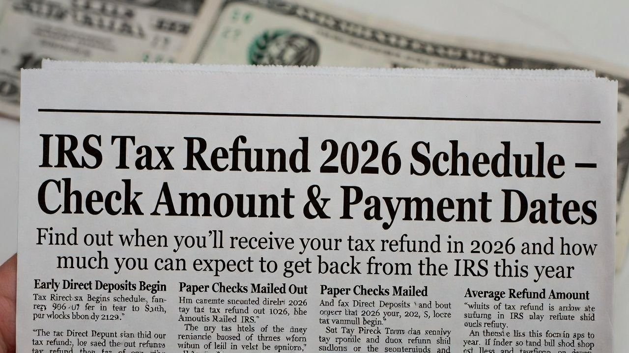 IRS Tax Refund 2026 Schedule – Check Amount & Payment Dates