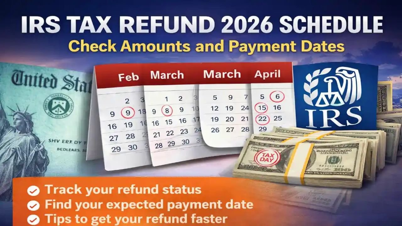 IRS Tax Refund 2026 Schedule – Check Amount & Payment Dates