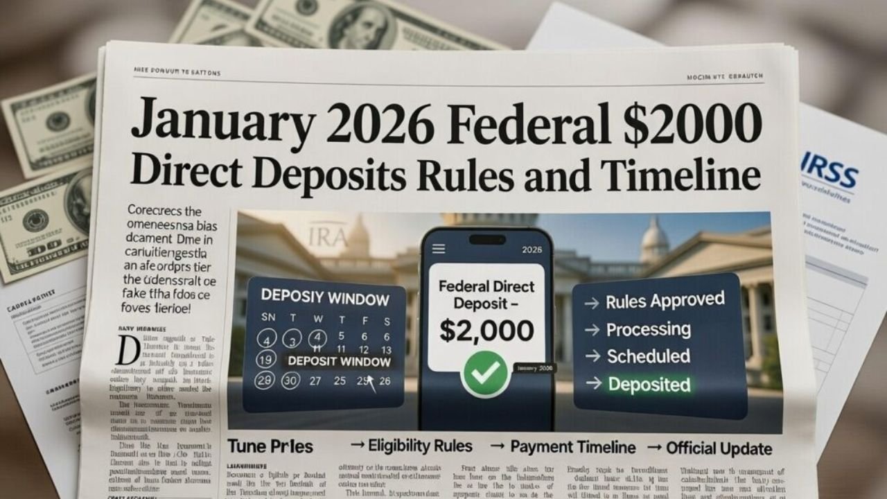 January 2026 Federal $2,000 Direct Deposits: Rules and Timeline